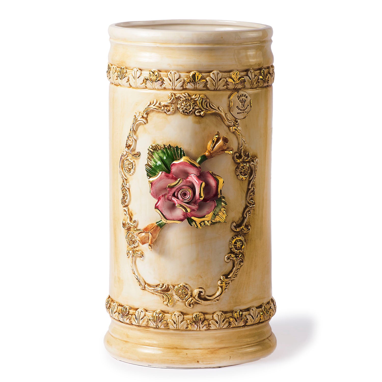 Vaso Capodimonte con doppia Rosa €111,00