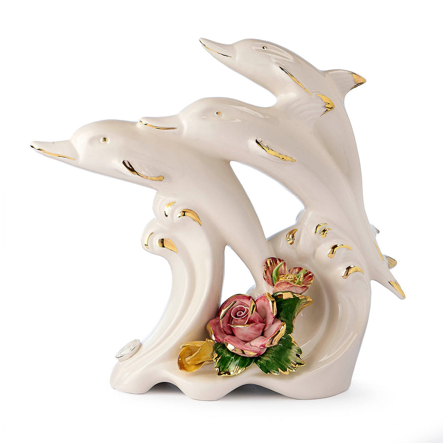 Capodimonte centerpiece with Dolphins
