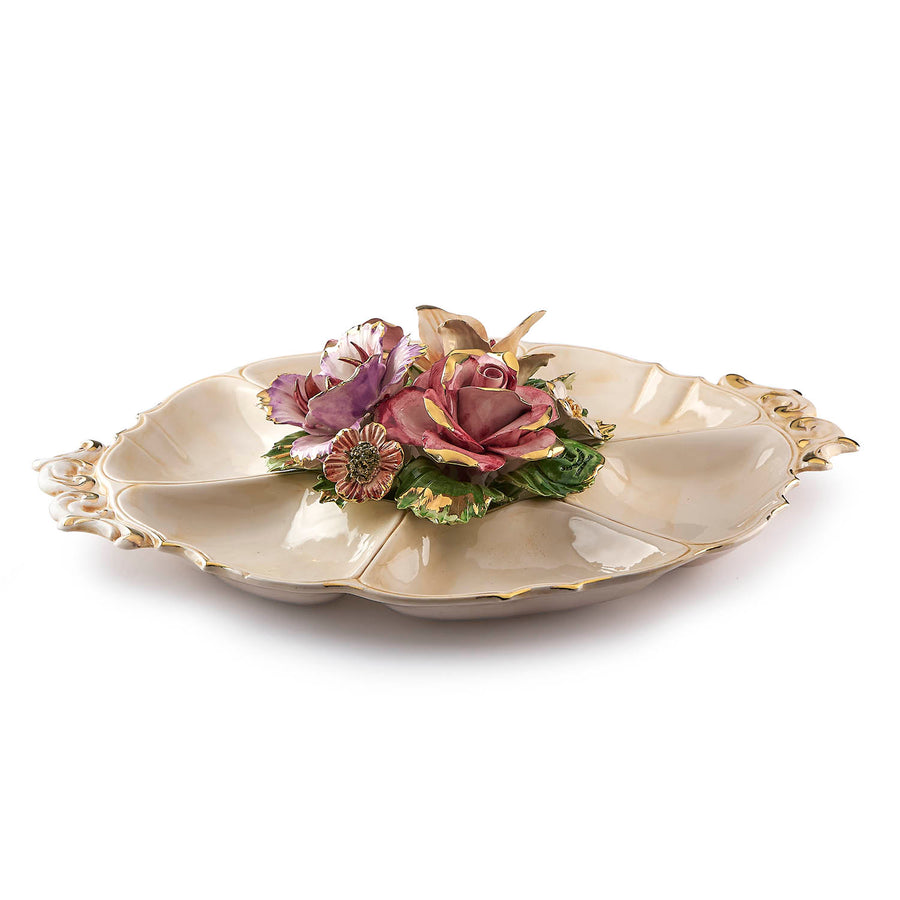 Small Capodimonte Salad Bowl with Fruit